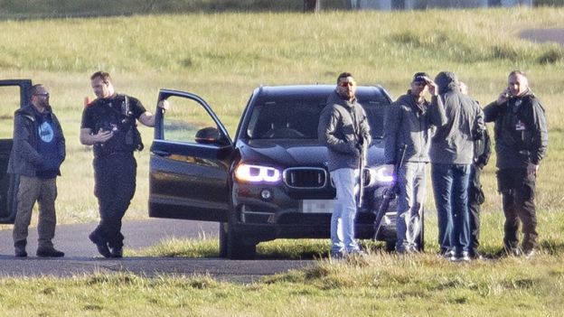 Snipers at Gatwick Airport