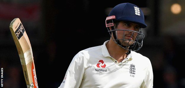 Alastair Cook scored 88 in 200 balls in difficult conditions in the first innings