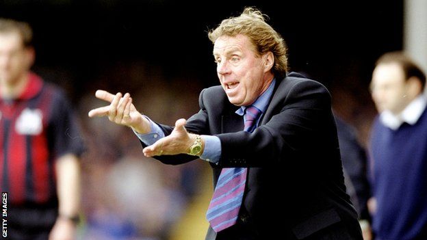 Harry Redknapp in charge of West Ham in 1999