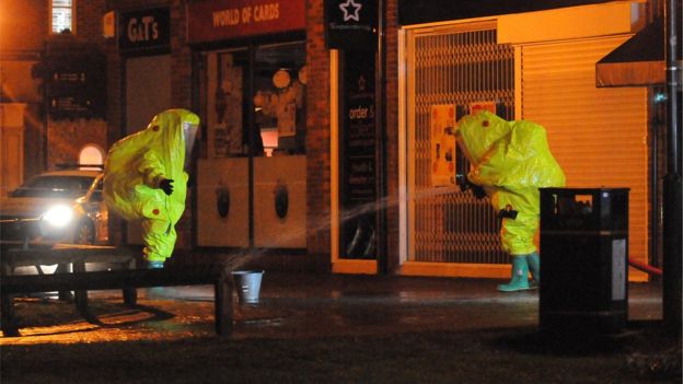 Decontamination work at Salisbury Hospital