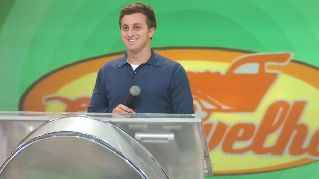 Luciano Huck em seu programa na TV Globo