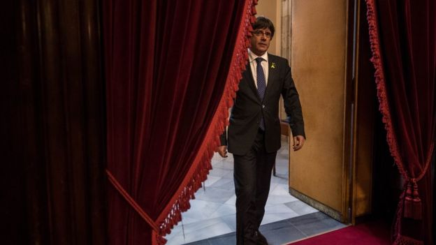 El presidente de la Generalitat catalana, Carles Puigdemont.