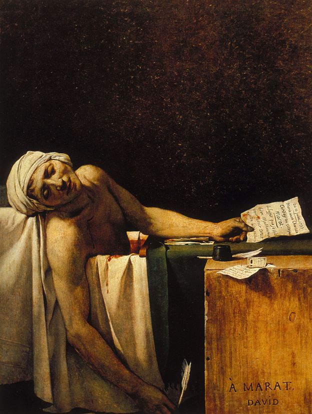 'A Morte de Marat', de Jacques-Louis David