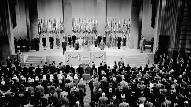 The 16th Plenary Assembly of the founding conference of the United Nations at the Opera House of San Francisco, 1945, 1945