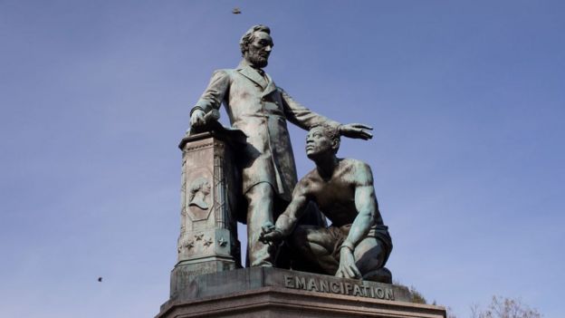 Estatua de la Emancipación de Lincoln en Washington.