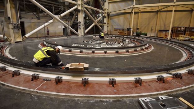 La construcción del tokamak de ITER, en Francia.