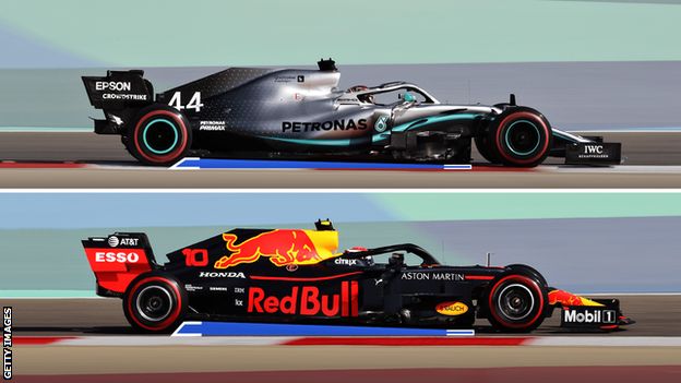 Mercedes and Red Bull