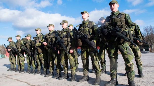 Conscriptos al ejército de Suecia