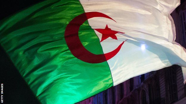 An Algerian flag
