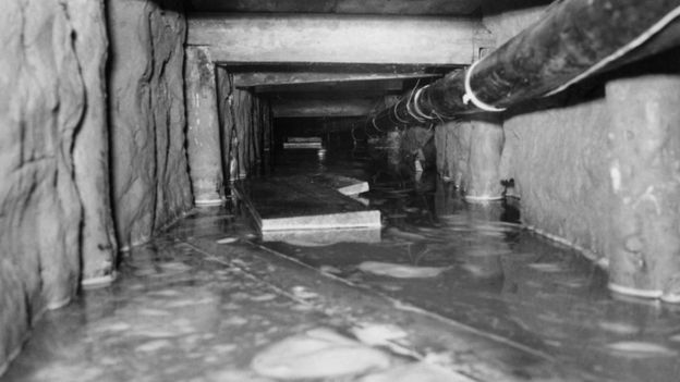 túnel inundado