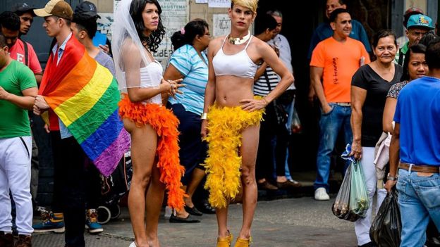 Transexuales en Caracas.