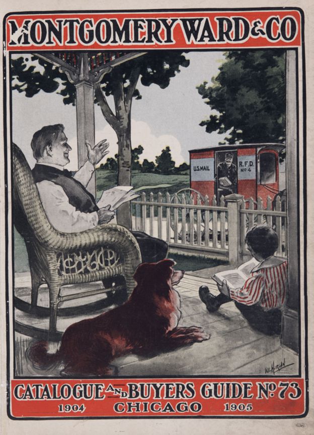La portada del catálogo de pedidos por correo de 1904 de Montgomery Ward & Company, Chicago.