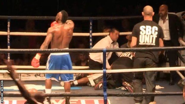 Welterweight Wilson, 29, was knocked out by Serge Ambomo on Friday, 12 September, and suffered a head injury that required surgery.