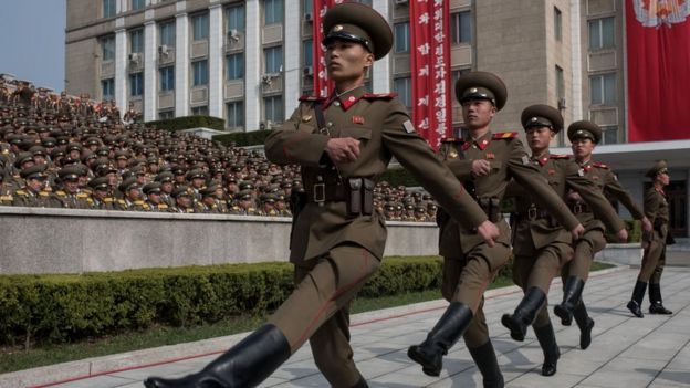 North Korean military parade