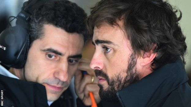 Andrea Stella and Fernando Alonso