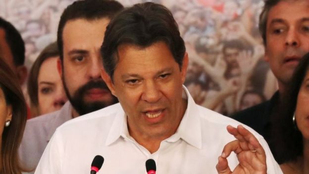 Foto de arquivo de Fernando Haddad de 28 de outubro