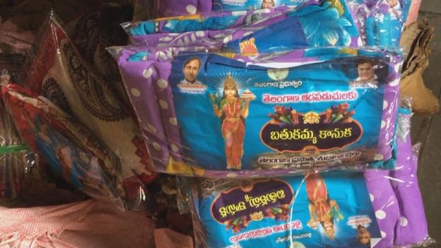 The saris bought by the state