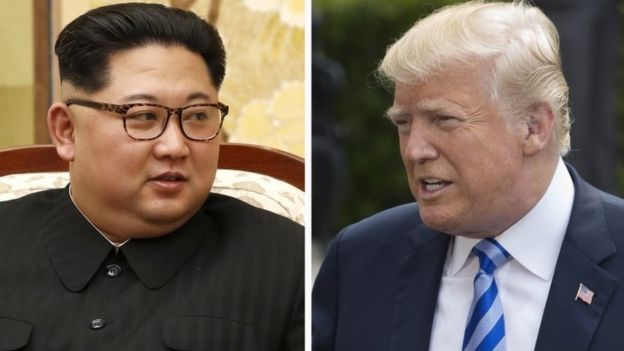 Kim Jong-un iyo Donald Trump