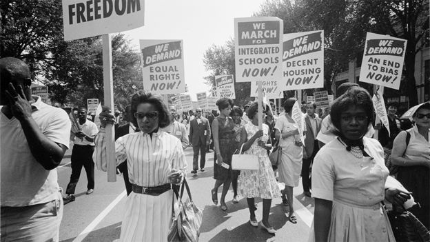 La marcha por los derechos en Washington de 1963