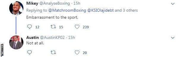 Tweets about KSI v Logan Paul rematch