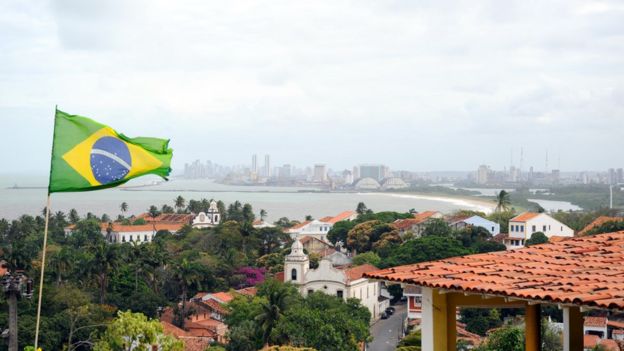 Vista da cidade de Olinda e do Recife