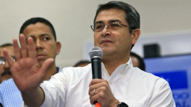 El presidente de Honduras, Juan Orlando Hernández.