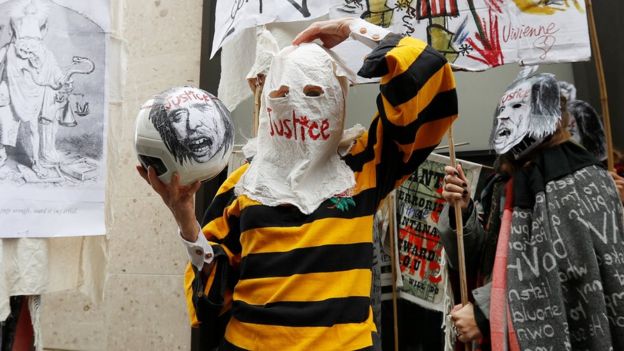 Dame Vivienne Westwood outside the Old Bailey on 7 September