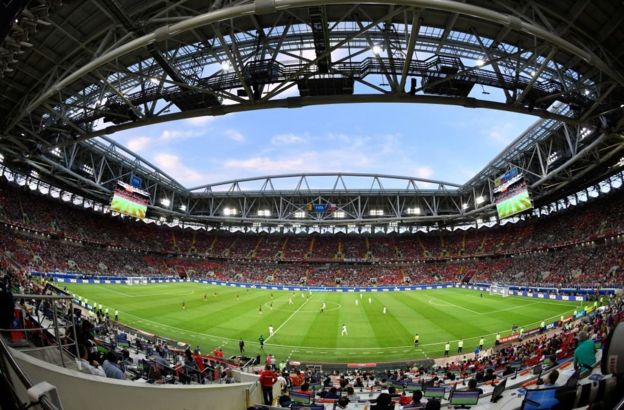 Panorámica del estadio Spartak, en Moscú