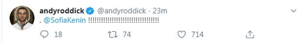 andy roddick tweet