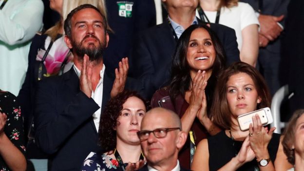 Meghan Markle watches the opening ceremony for the Invictus Games in Toronto
