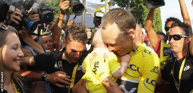 Chris Froome and family