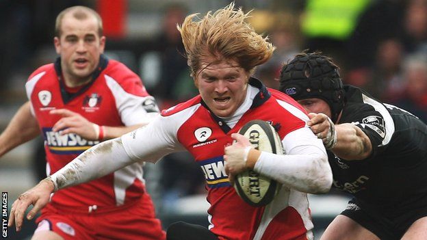 Jack Adams in action for Gloucester