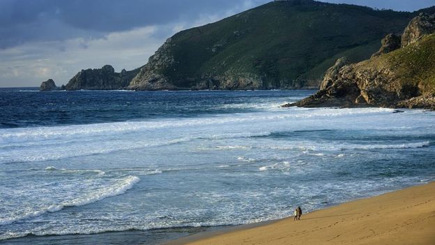 Imagen de una playa de la Coruña.