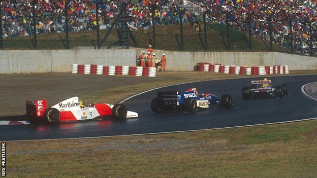 Eddie Irvine and Ayrton Senna