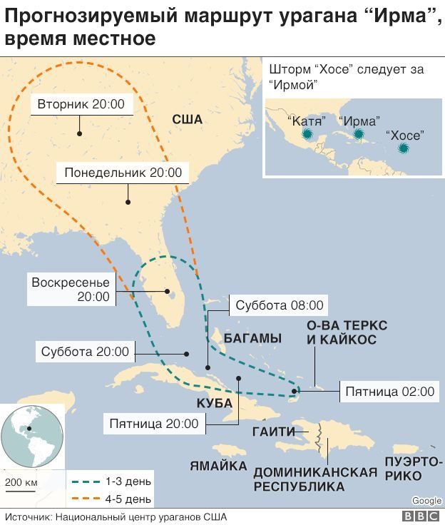 Ураган "Ирма" после севера Кубы достиг Флориду [Обновлено]
