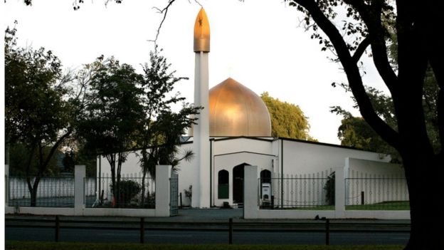 A file picture of the Al Noor Mosque on Deans Avenue in Christchurch, New Zealand