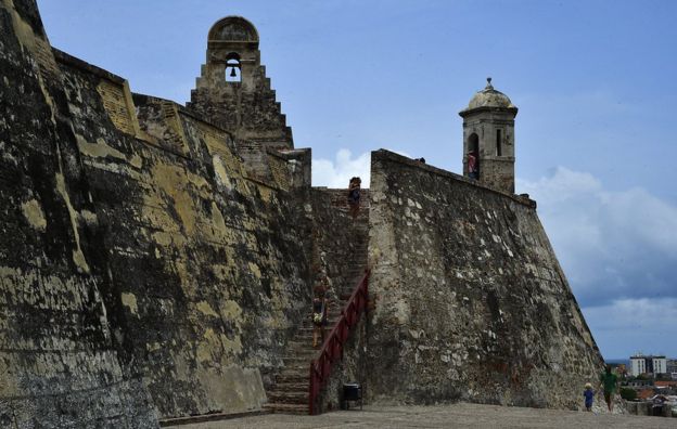 Murallas de Cartagena, Colombia.