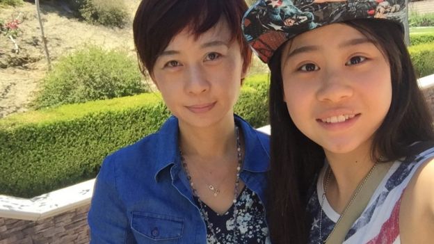 Cassandra Hsiao y su madre