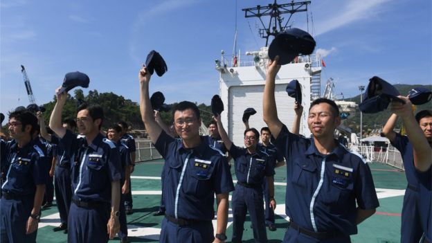 Tàu tuần tra Echigo của Lực lượng bảo vệ bờ biển Nhật Bản cập cảng Tiên Sa, Đà Nẵng tháng Sáu