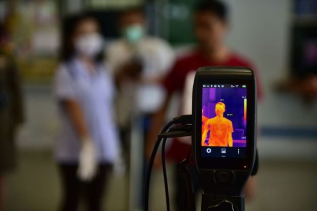 Escáner térmico en Tailandia