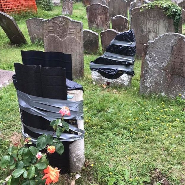 Bristol Vandalism: Enslaved African Man's Grave Restored - BBC News