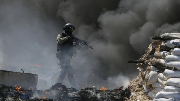 Украинский военнослужащий
