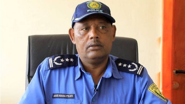 Taliyaha booliska degmada Addis Ketema ee magaalada Addis Ababa Commander Kebede Asafa
