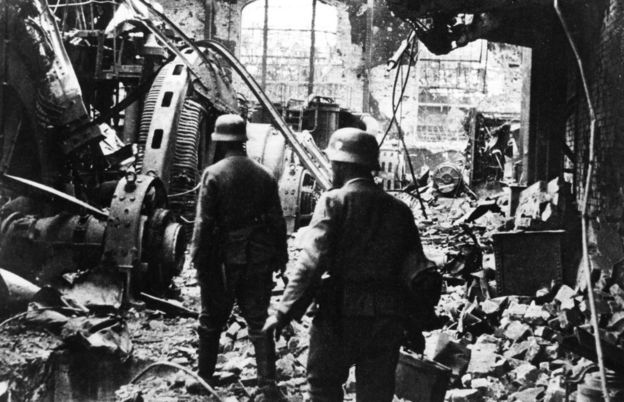 Tropas alemanas en Stalingrado, 1942