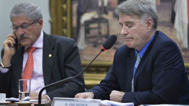Eike Batista na CPI do BNDES em 2015 na Câmara dos Deputados