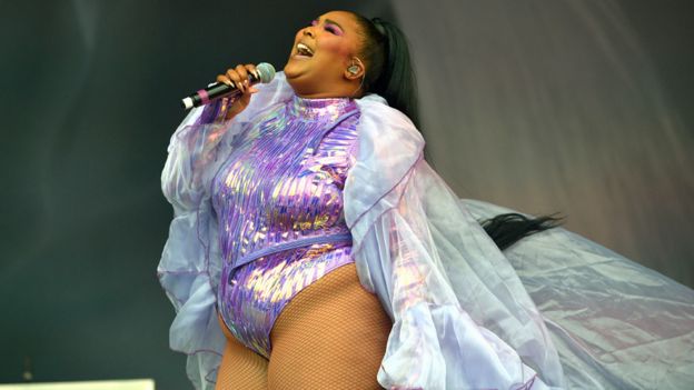 Lizzo at the Glastonbury Festival 2019