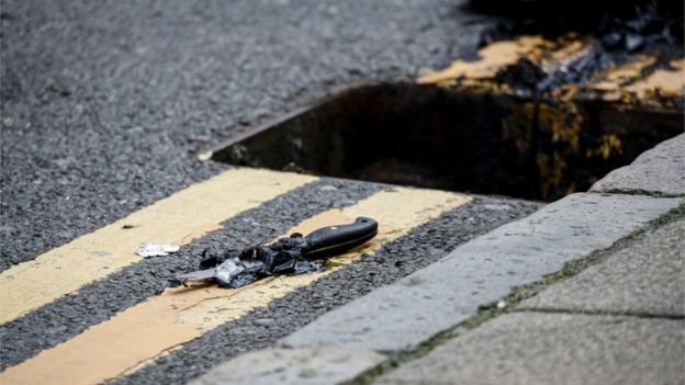 Police recovered a knife from a drain after the stabbings