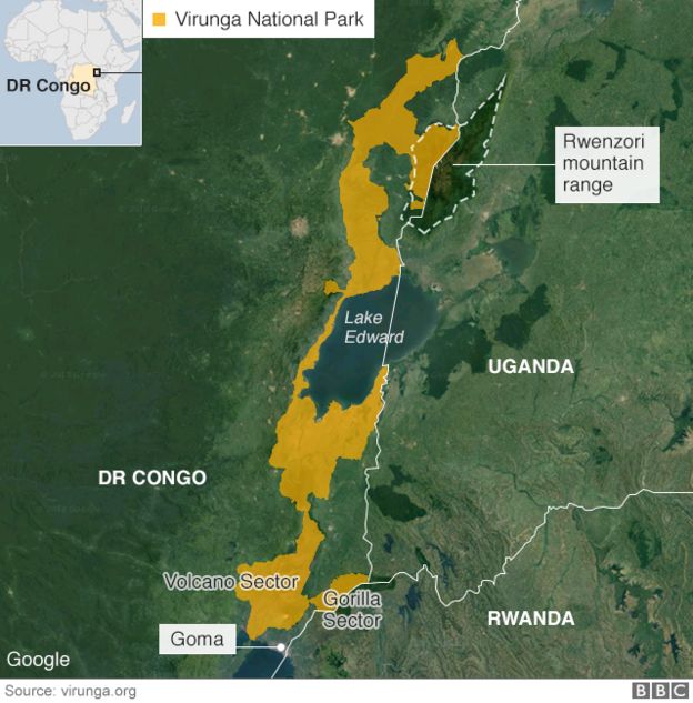 map of Virunga