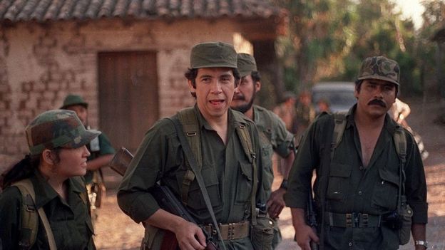 Joaquín Villalobos y Jorge Alberto Meléndez en una imagen de 1988.