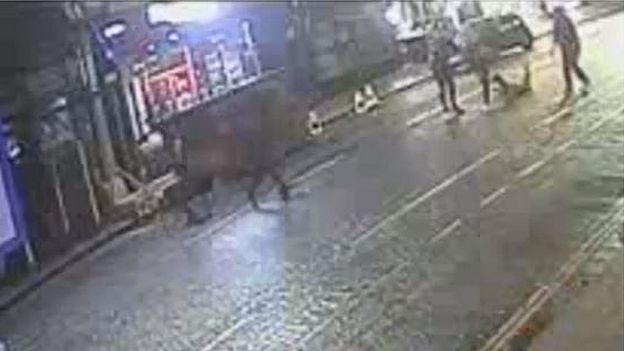 CCTV footage of fight
